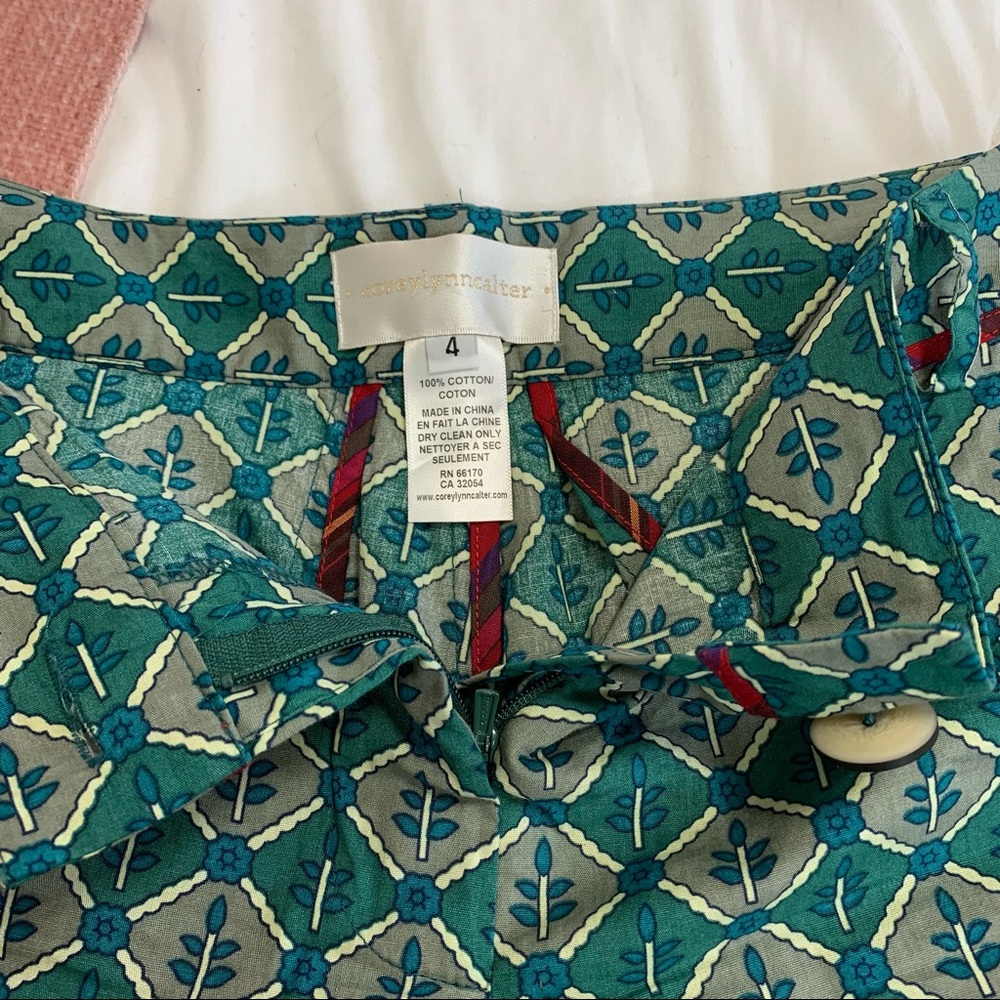ANTHROPOLOGIE Corey Lynn Calter Printed Pattern Shorts 4 - Picture 14 of 16